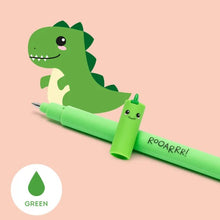 Load image into Gallery viewer, Legami Erasable Gel Pen - Green Ink - Dino
