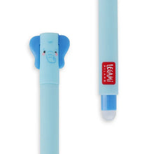 Load image into Gallery viewer, Legami Erasable Gel Pen - Blue Ink - Elephant
