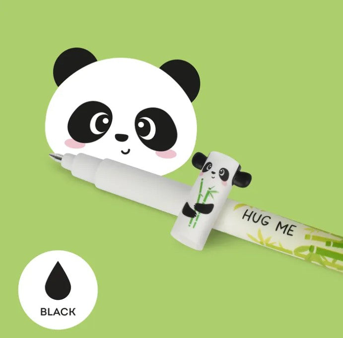 Legami Erasable Gel Pen - Black Ink - Panda