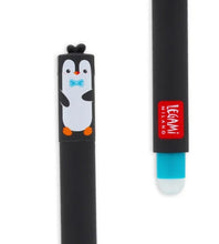 Load image into Gallery viewer, Legami Erasable Gel pen - Turquoise Ink - Penguin
