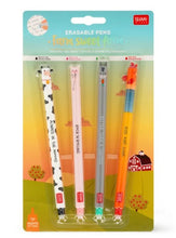 Load image into Gallery viewer, Legami Erasable Pens Set of 4 - Farm Sweet Farm
