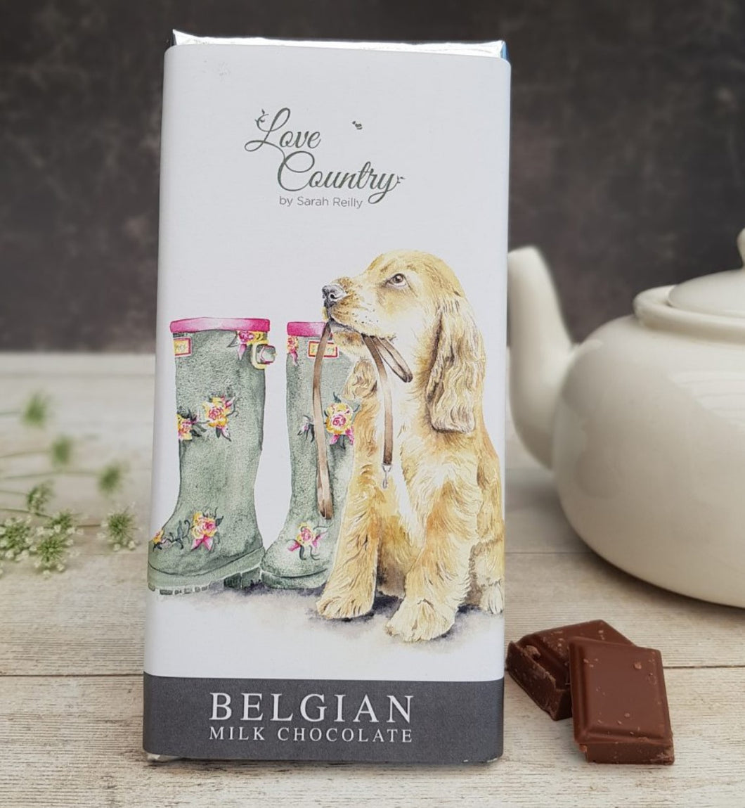 Love Country Belgian Milk Chocolate - Waiting for Walkies