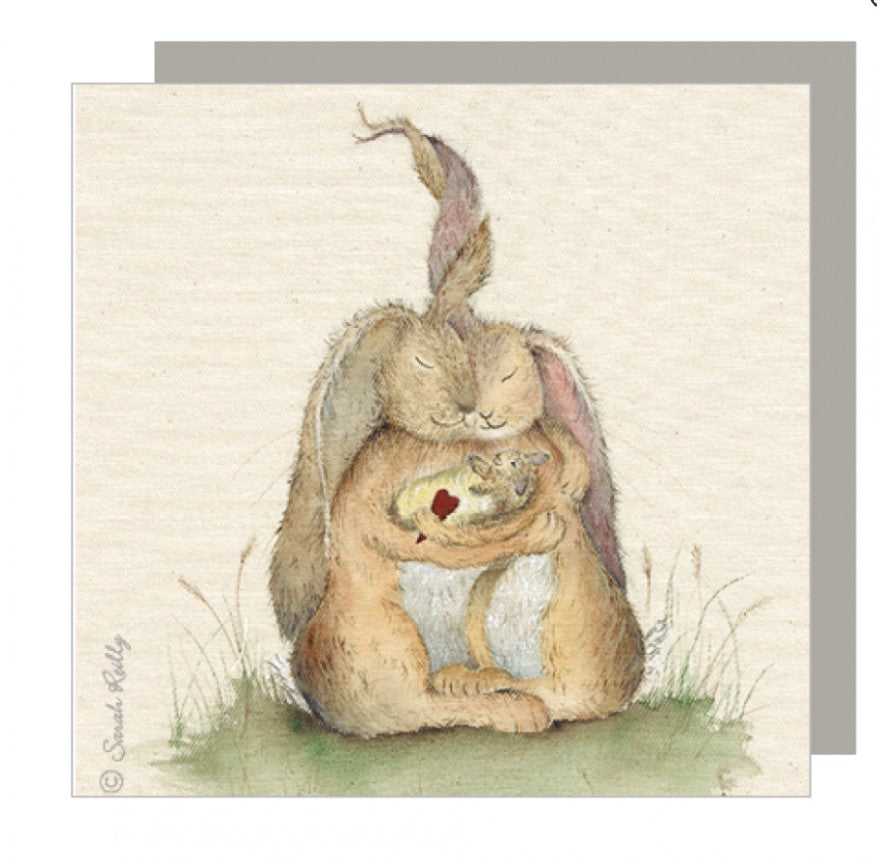 Love Country Greeting Card - Hares My Family