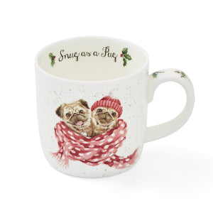 Royal Worcester Wrendale Mug - Snug as a Pug