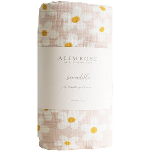 Muslin Swaddle Large Daisies