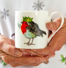 Load image into Gallery viewer, Madeleine Floyd Bone China Mug - Christmas Robin
