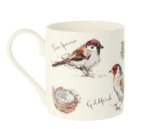 Madeleine Floyd Bone China Mug - Garden Birds Bullfinch