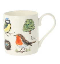 Load image into Gallery viewer, Madeleine Floyd Bone China Mug - Garden Birdsong Robin
