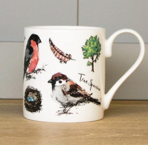 Madeleine Floyd Bone China Mug - Garden Birdsong Tree Sparrow