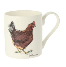 Load image into Gallery viewer, Madeleine Floyd Bone China Mug - Welsummer Chook
