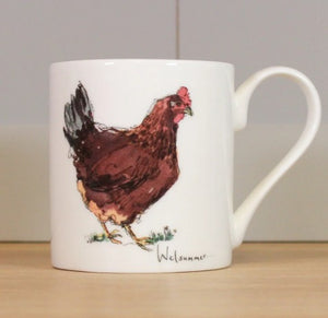Madeleine Floyd Bone China Mug - Welsummer Chook