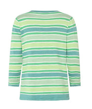 Load image into Gallery viewer, Mansted Natalia Stripe Cotton Top - Green
