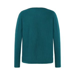 Mansted Kea Cotton Slub Knit Top - Dark Aqua