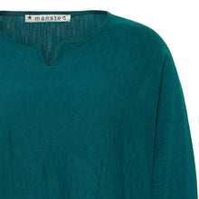 Load image into Gallery viewer, Mansted Kea Cotton Slub Knit Top - Dark Aqua
