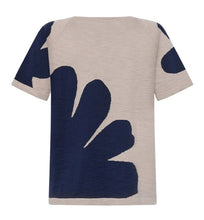 Load image into Gallery viewer, Mansted Lee Big Bloom Organic Cotton Tee - Navy
