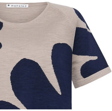 Load image into Gallery viewer, Mansted Lee Big Bloom Organic Cotton Tee - Navy
