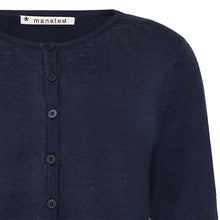 Load image into Gallery viewer, Mansted Pinoir Linen/Hemp Cardi - Navy
