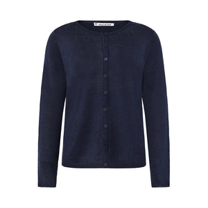 Mansted Pinoir Linen/Hemp Cardi - Navy
