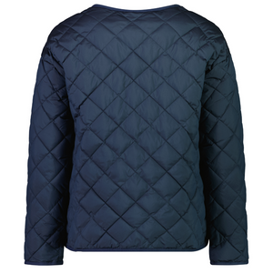 Moke Womens Quilted Jacket - Navy