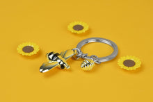 Load image into Gallery viewer, MetalMorphose Keyring - Honey Bee
