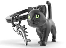 Load image into Gallery viewer, MetalMorphose Keyring - Black Cat

