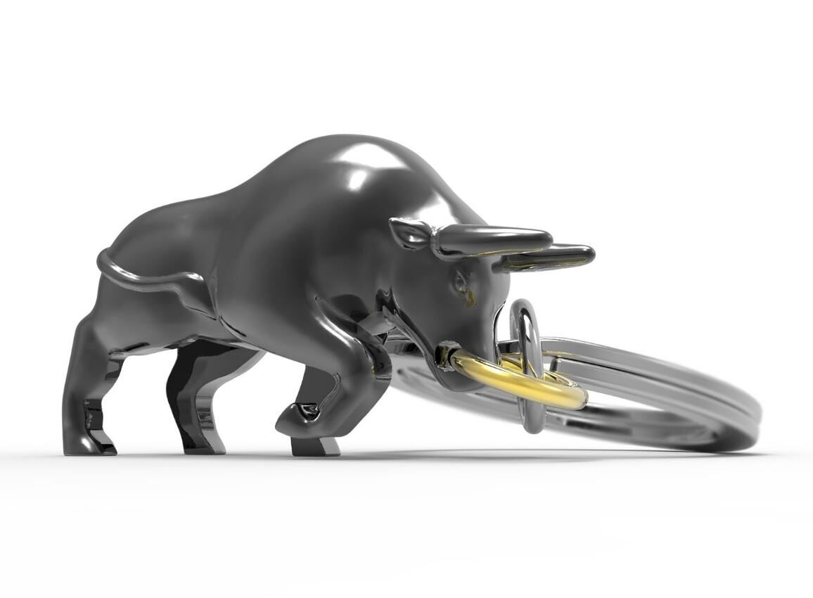 MetalMorphose Keyring - Bull – Monty & Moo