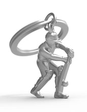 Load image into Gallery viewer, MetalMorphose Keyring - Cricket Player
