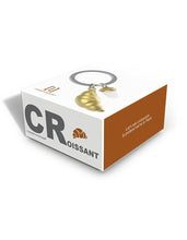 Load image into Gallery viewer, MetalMorphose Keyring - Croissant &amp; Coffee
