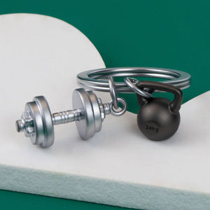 MetalMorphose Keyring - Dumbell