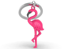 Load image into Gallery viewer, MetalMorphose Keyring - Flamingo
