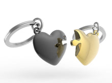 Load image into Gallery viewer, MetalMorphose Keyring - Love Hearts
