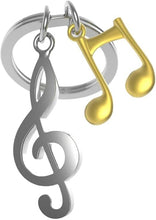 Load image into Gallery viewer, MetalMorphose Keyring - Music Notes
