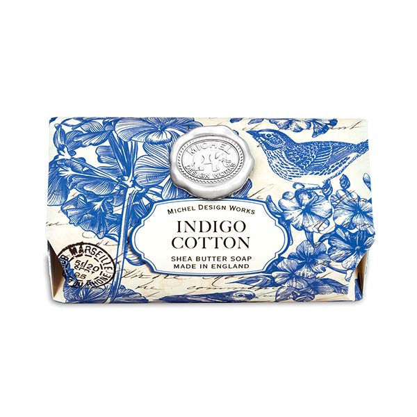 Michel Design Works Large Soap Bar - Indigo Cotton