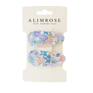 Child's Hair Clip Set - Liberty Blue