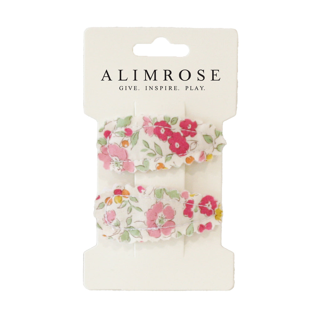 Child's Hair Clip Set - Rose Garden