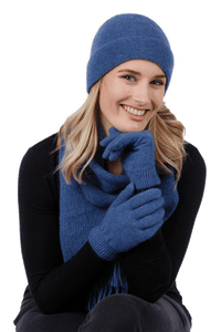 Paihamu Possum Merino Glove - Bluebell