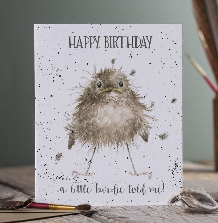 Wrendale Birthday Card -  Little Wren