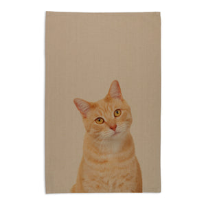 Autralian Made Tea Towel - Ginger Cat
