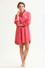 Load image into Gallery viewer, Shirty Popover Shirtdress - Raspberry
