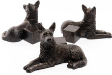Load image into Gallery viewer, Potty Feet - Antique Bronze German Shepherd (Set of 3)
