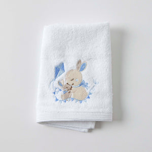 Baby Face Washer - Blue Bunny