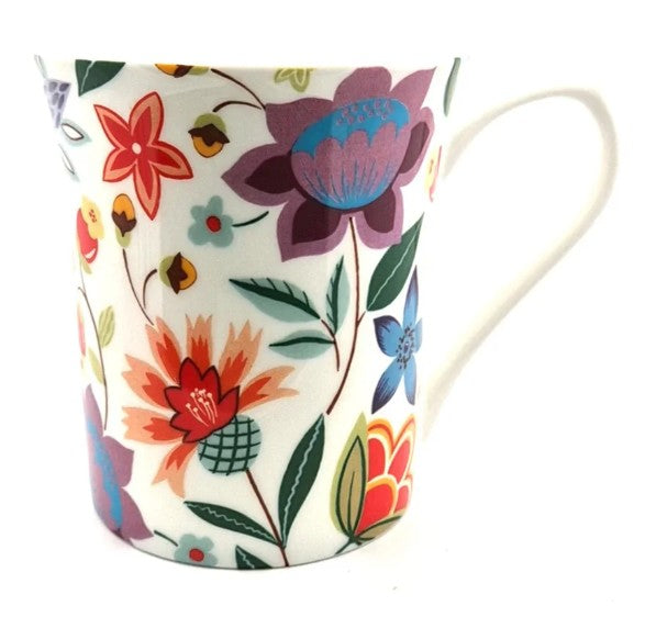 Queens by Churchill Hippy Florals - Abstract Blue
