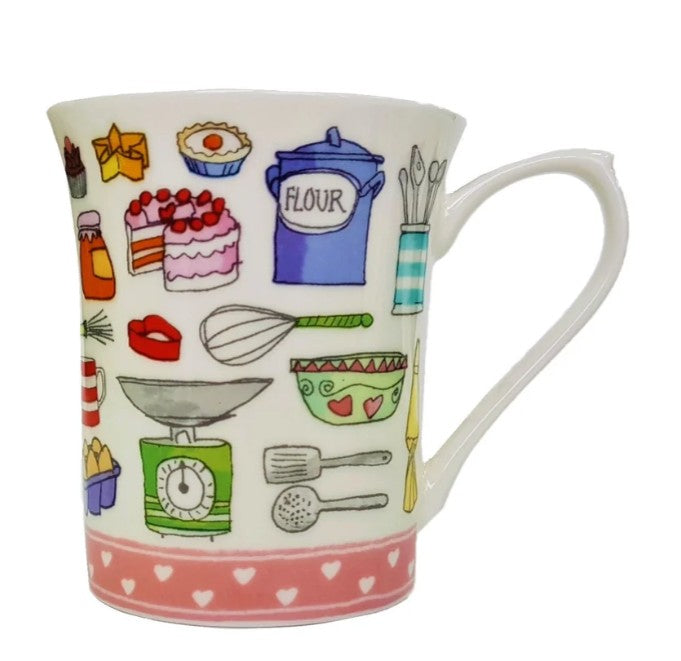 Queens by Churchill Living the Dream Fine Bone China Mug - Cake Life