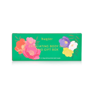 Huxter Exfoliating Body Bar Trio - 3 x 150gm Emerald Green