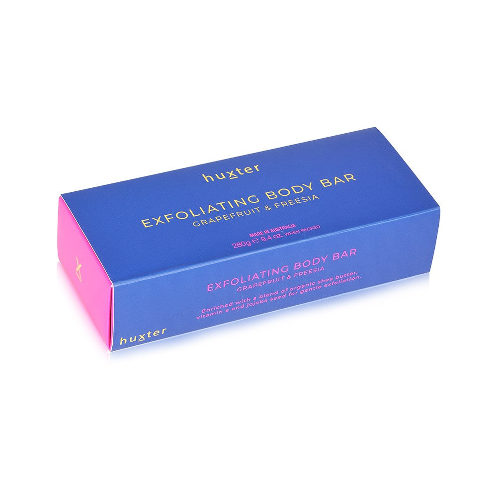 Huxter Exfoliating Body Bar 280gm - Grapefruit & Freesia