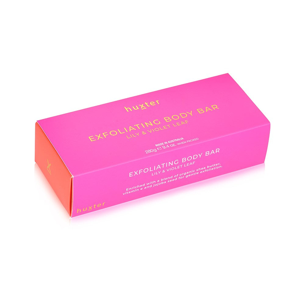 Huxter Exfoliating Body Bar 280gm - Lily & Violet Leaf