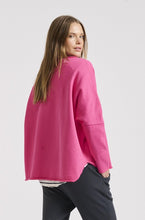 Load image into Gallery viewer, Est1971 Raw L/S Organic Cotton Sweatshirt - Hot Pink
