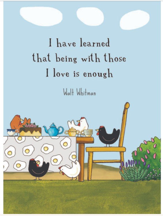 Red Tractor Designs Greeting Card - Mother Hen's Group