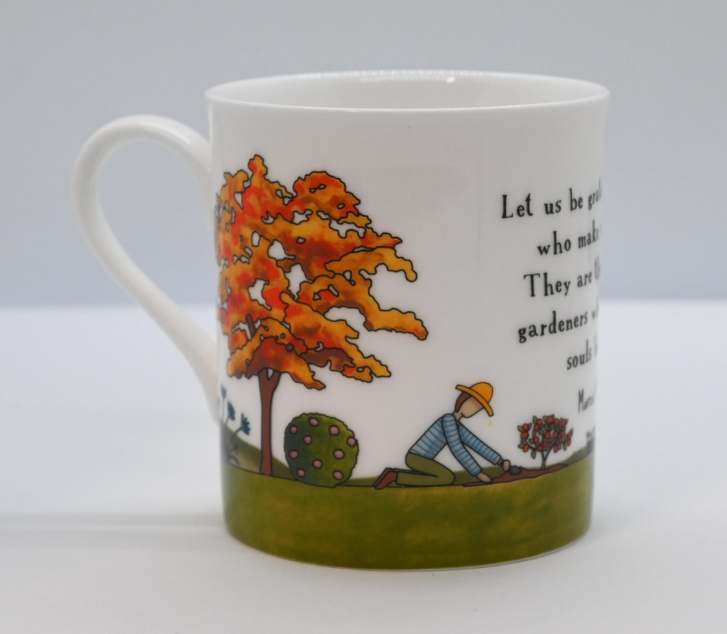 Red Tractor Designs Bone China Mug - A Day in The Garden