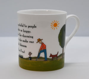 Red Tractor Designs Bone China Mug - A Day in The Garden